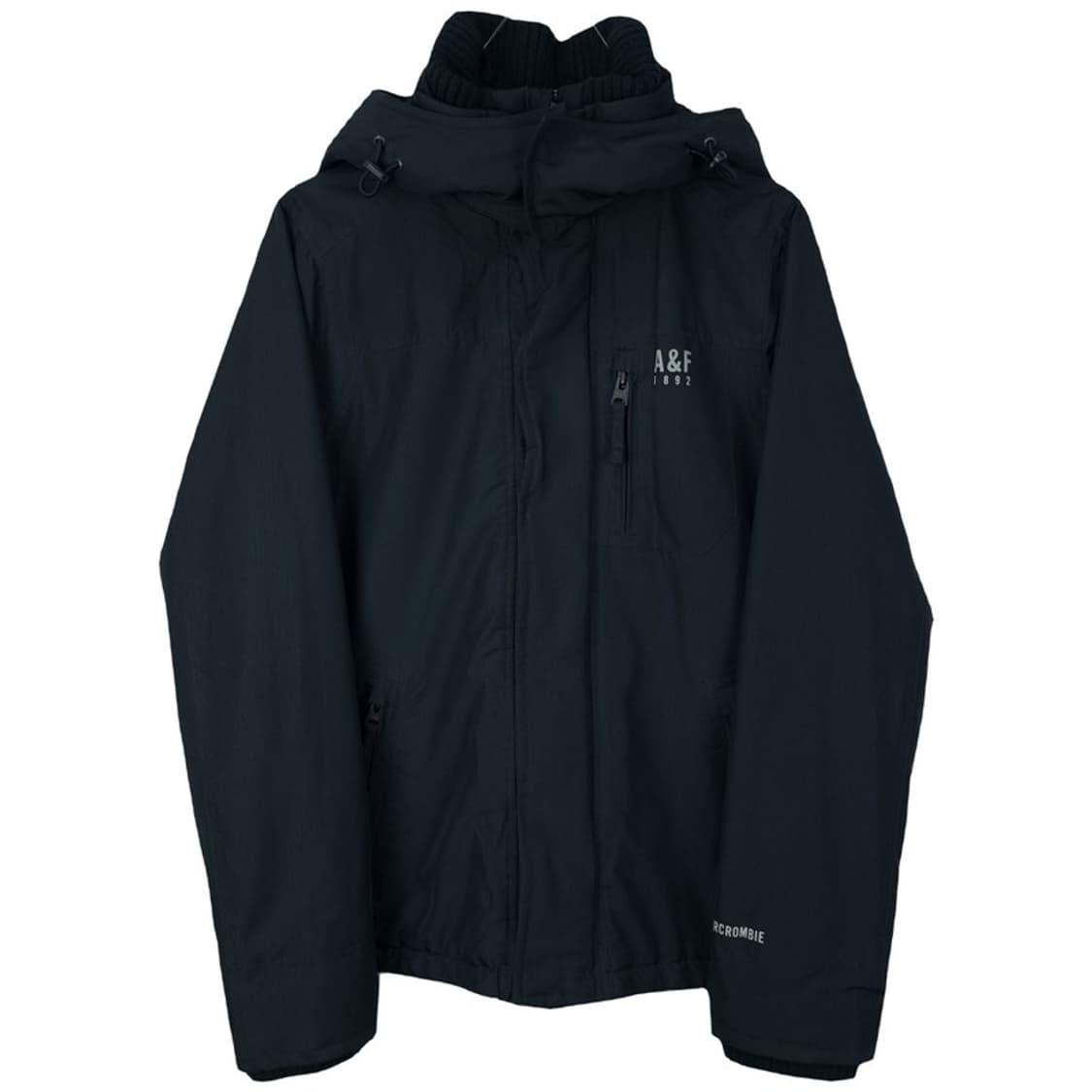 [아베크롬비] 로고 프린팅 바람막이 자켓 블랙 M16897 상품이미지2