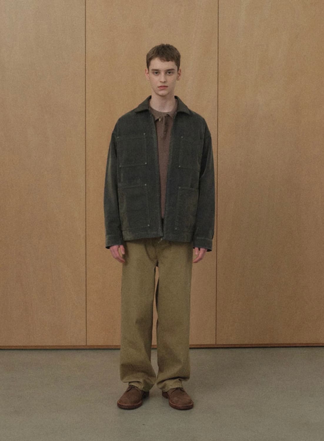 <새상품>스테인 워시 싱글 자켓 프렌치 워크 자켓 상품이미지2