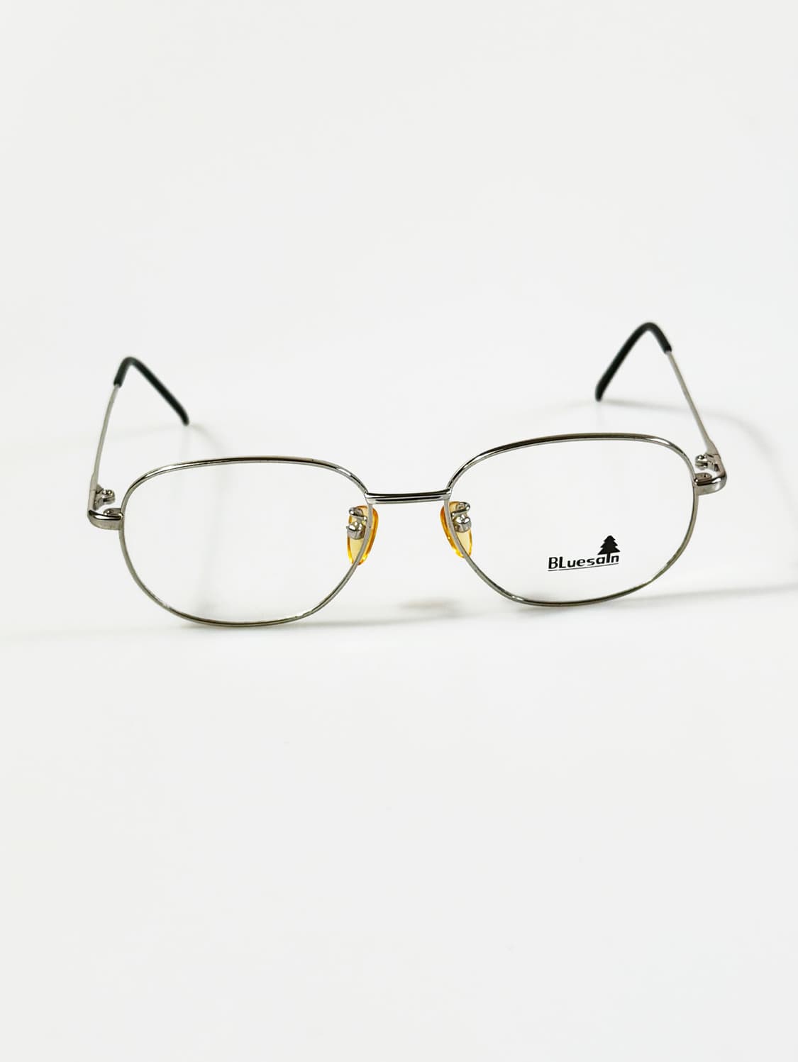90s BLUESAIN 실버 메탈 슬림 스퀘어 빈티지 안경 상품이미지2