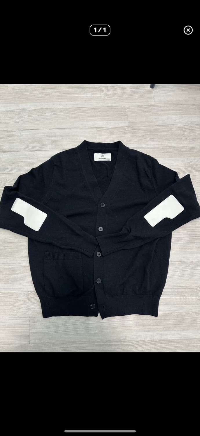 이얼즈어고 메리노 울 가디건 블랙 s 상품이미지1