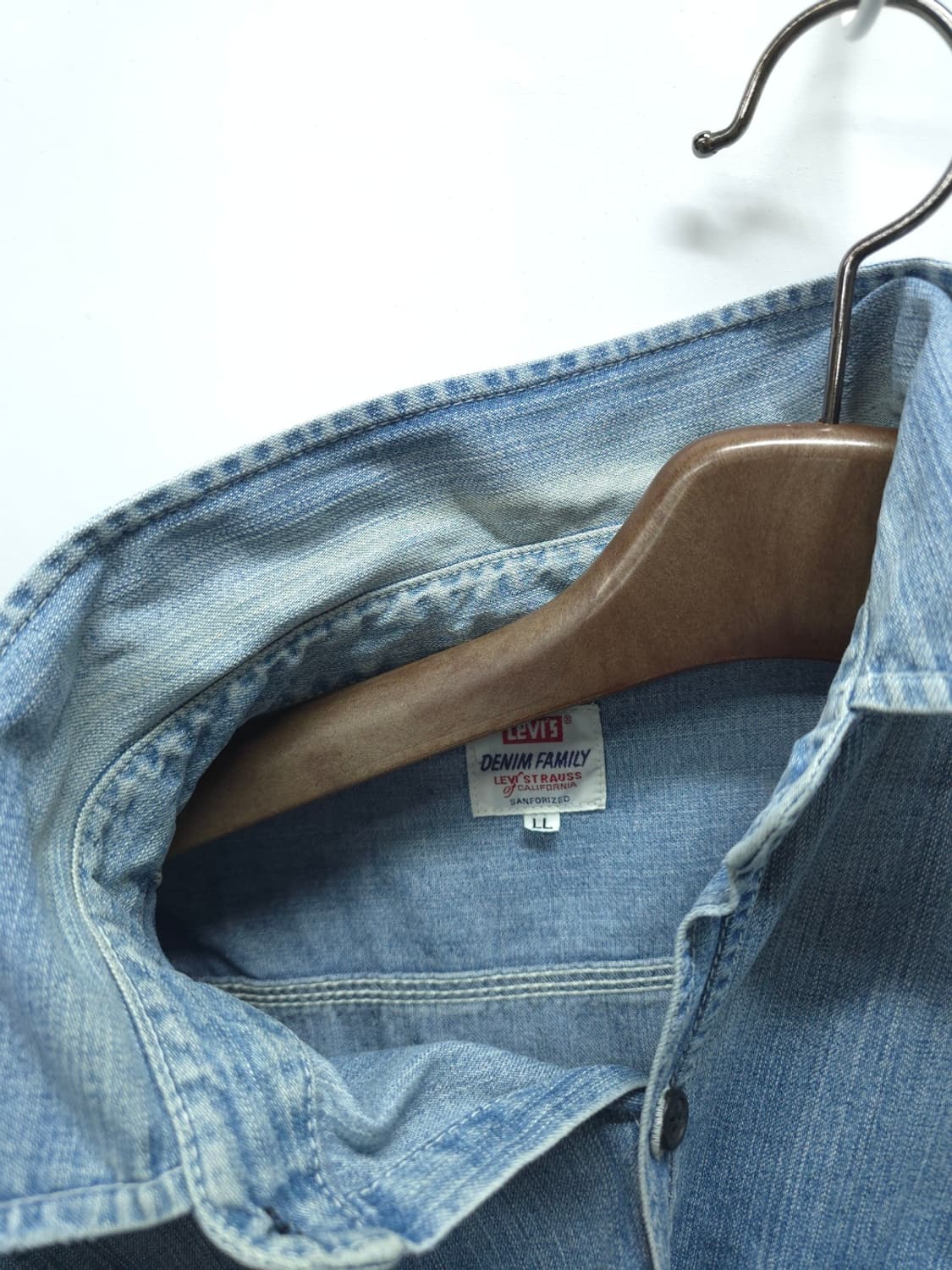 리바이스 데님 셔츠 재팬빈티지 스카이블루 100~105 상품이미지10