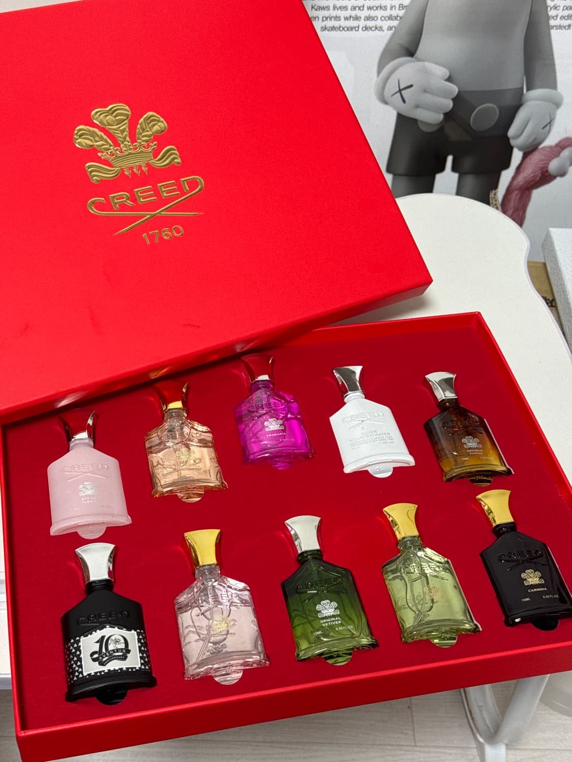 (새상품) 크리드 미니어처향수 15ml x 10개세트 레드에디션 상품이미지3