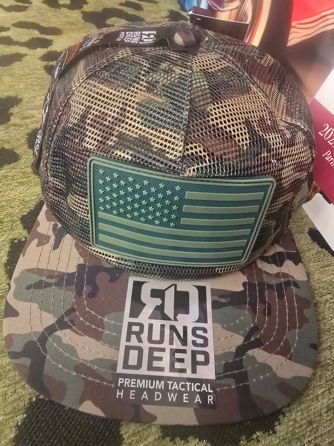 런스 딥(RUNS DEEP) 택티컬 USA 프리미엄 스냅백모자 상품이미지1