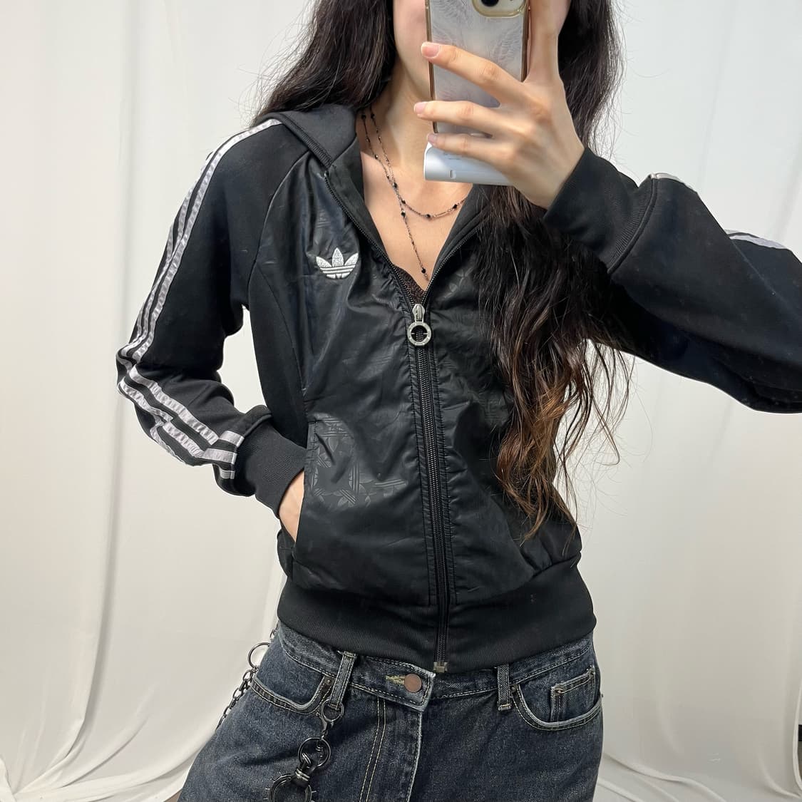 Adidas glitter snowbreaker hood jersey 상품이미지3