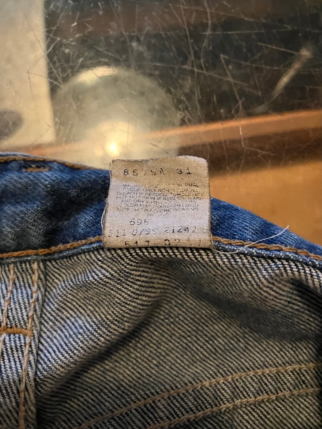 90s USA 빈티지 리바이스 517 부츠컷 데님 팬츠 상품이미지10