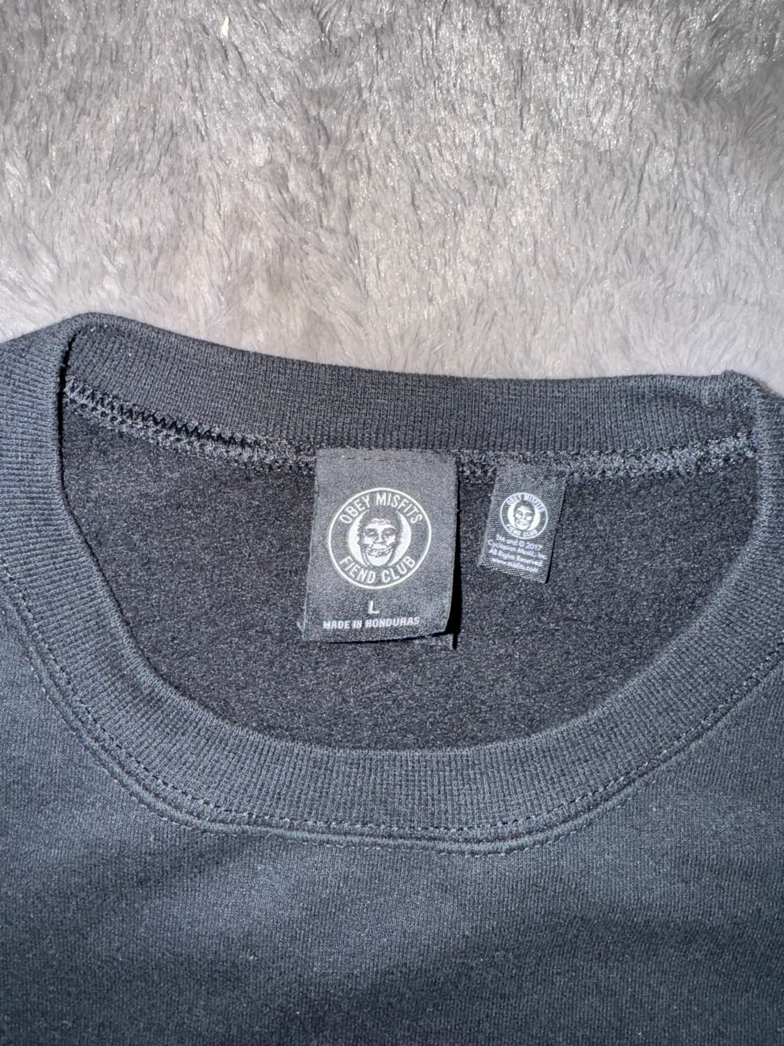 오베이 X 미스치프 스컬 맨투맨 L사이즈 상품이미지2