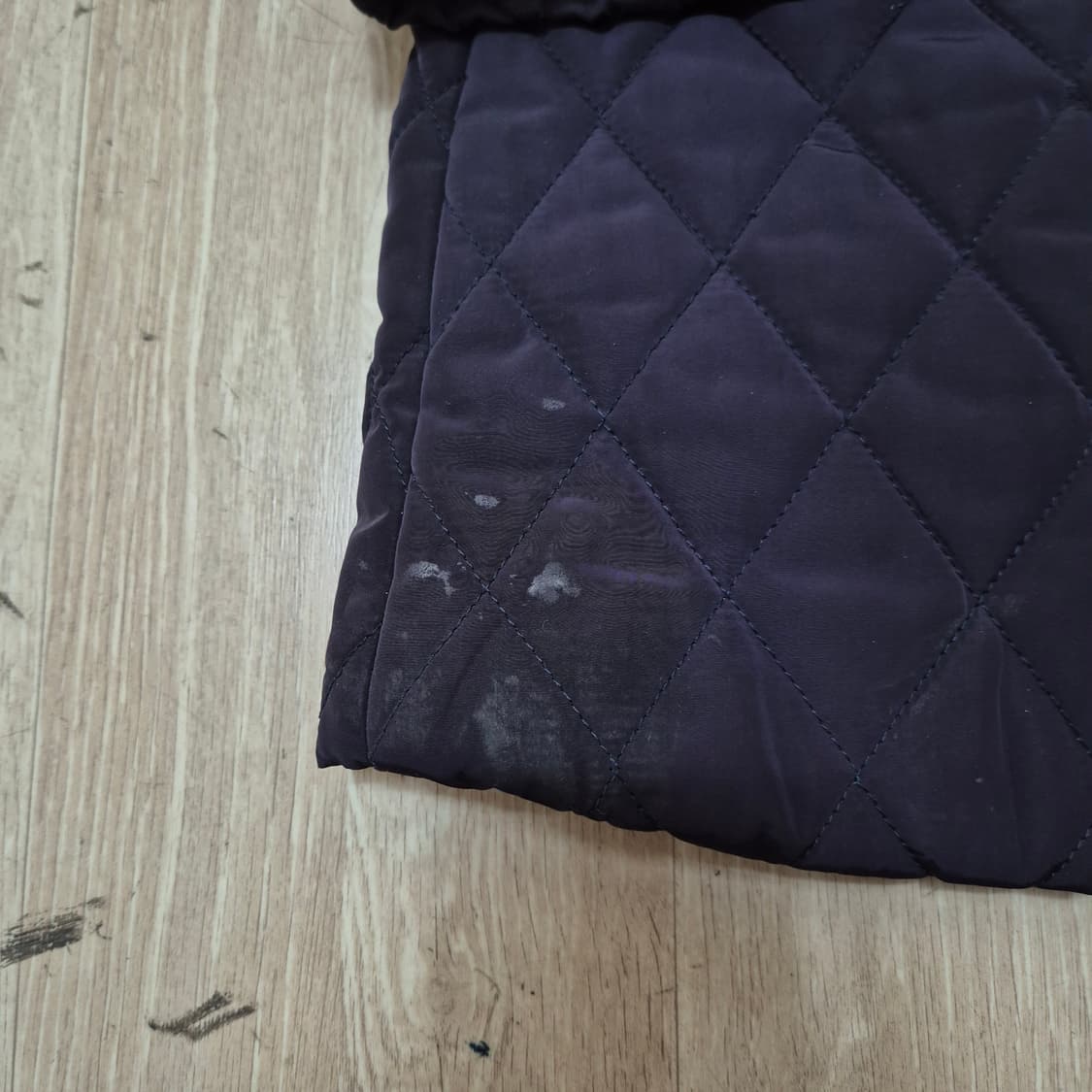 버버리 런던 노바체크 배색 롱 퀼팅자켓 XL(105) 상품이미지4