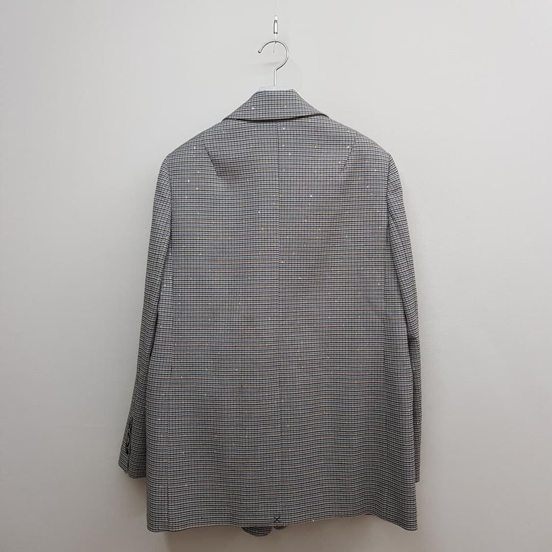 마쥬 MAJE 2025 하운드투스 체크 싱글 자켓 36사이즈 상품이미지4