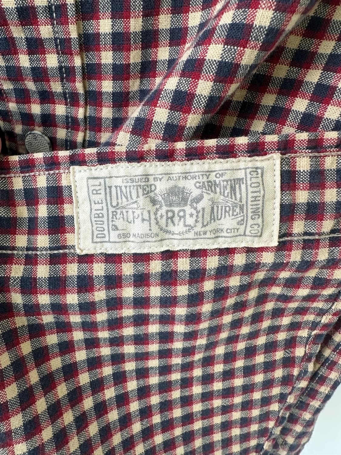 RRL 더블알엘 깅엄체크 웨스턴셔츠 xs 상품이미지4