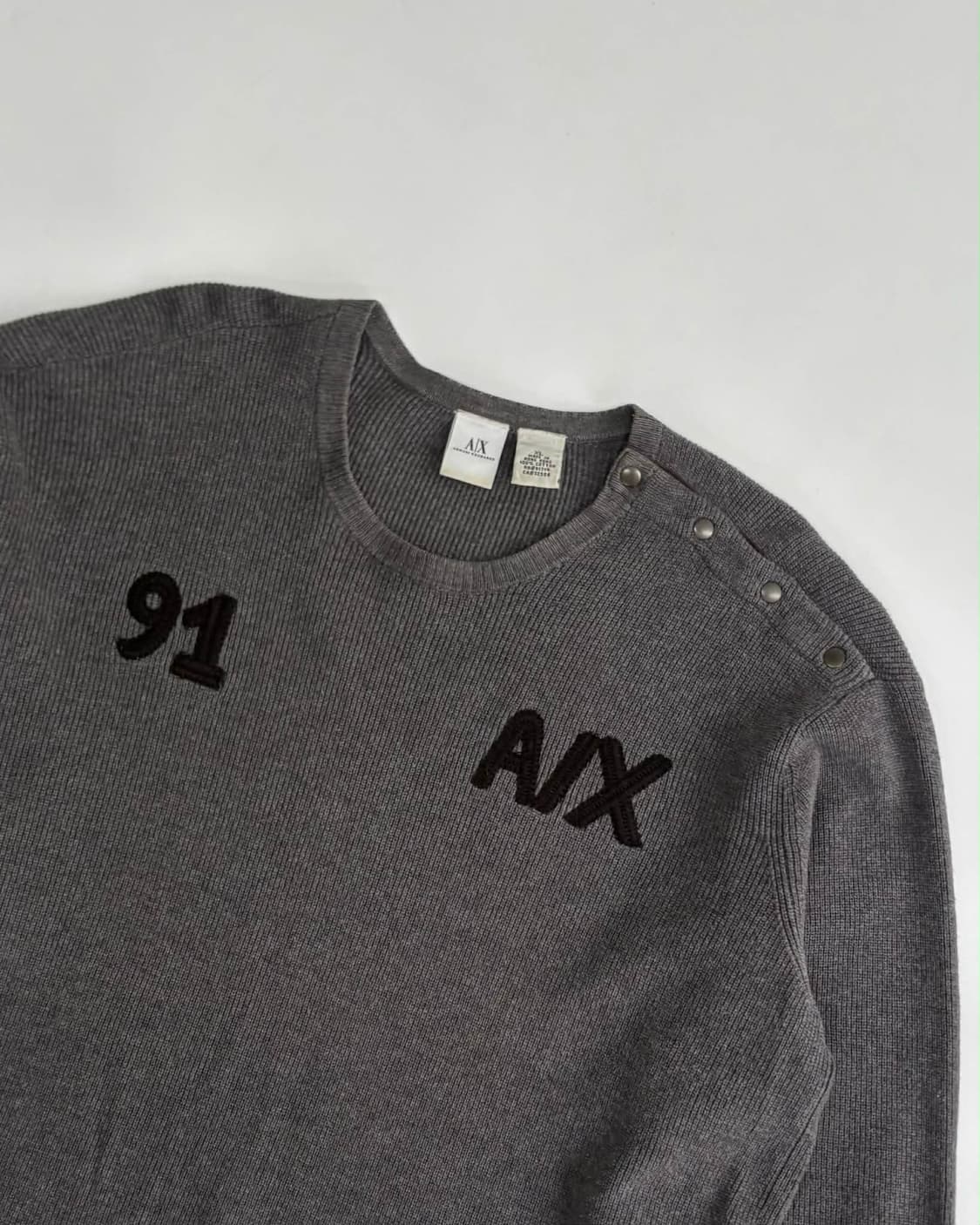 [XL] 아르마니 익스체인지 버튼 A/X 코튼 니트 스웨터 상품이미지5