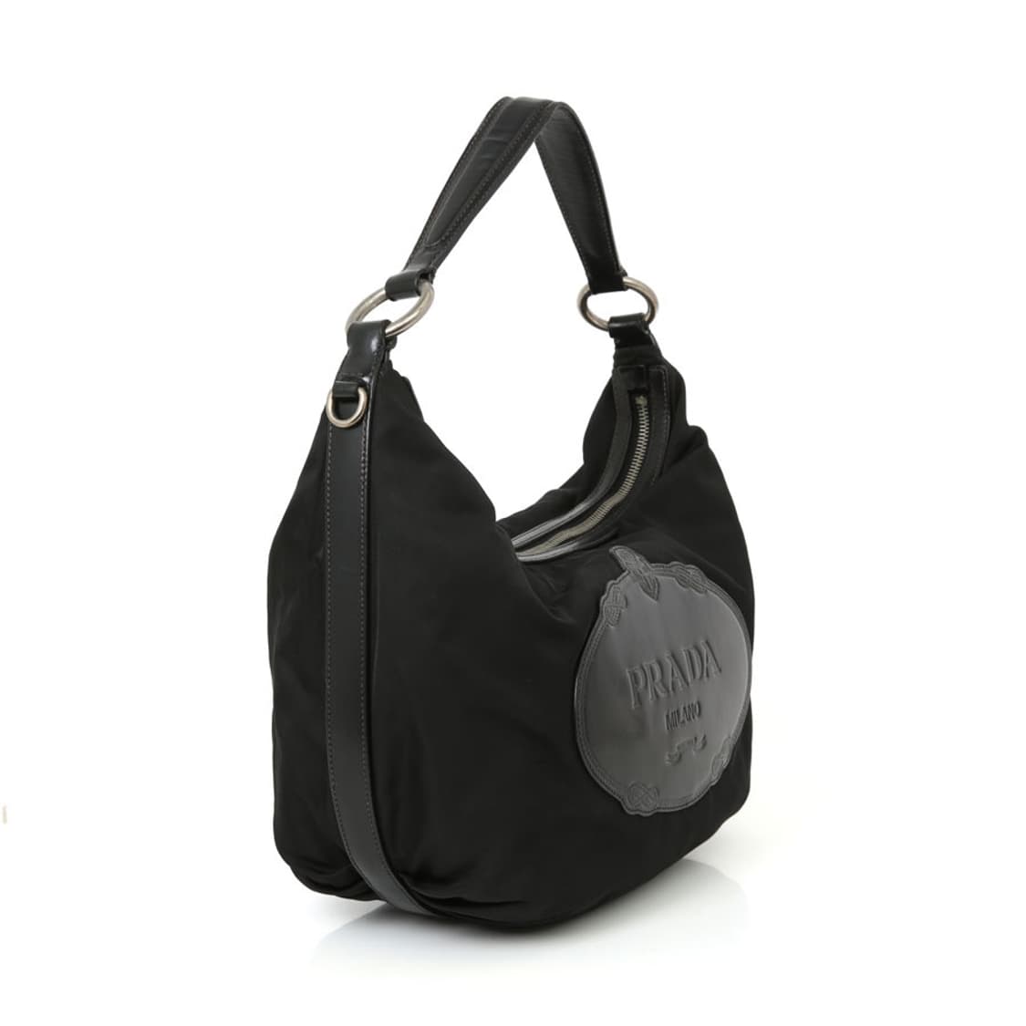 프라다 빈티지 테수토 호보백 블랙 리나일론 숄더백 상품이미지3