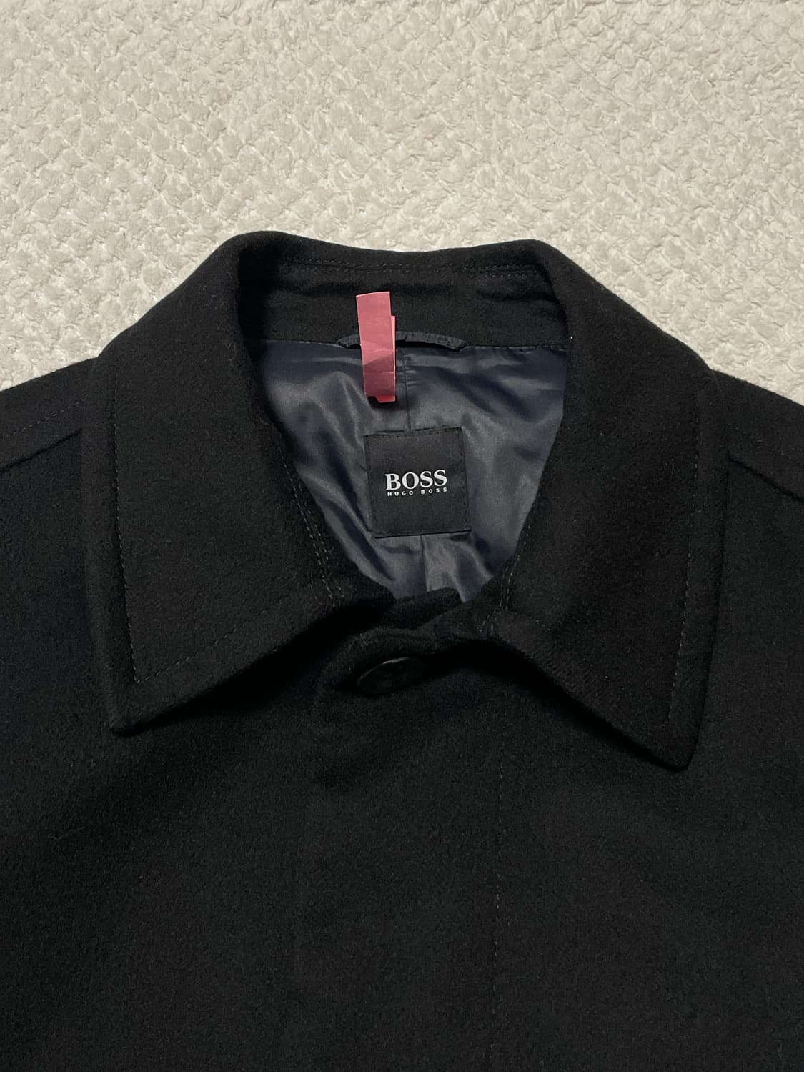 [48] BOSS 휴고보스 울 캐시미어 발마칸 코트 블랙(클리닝O) 상품이미지5