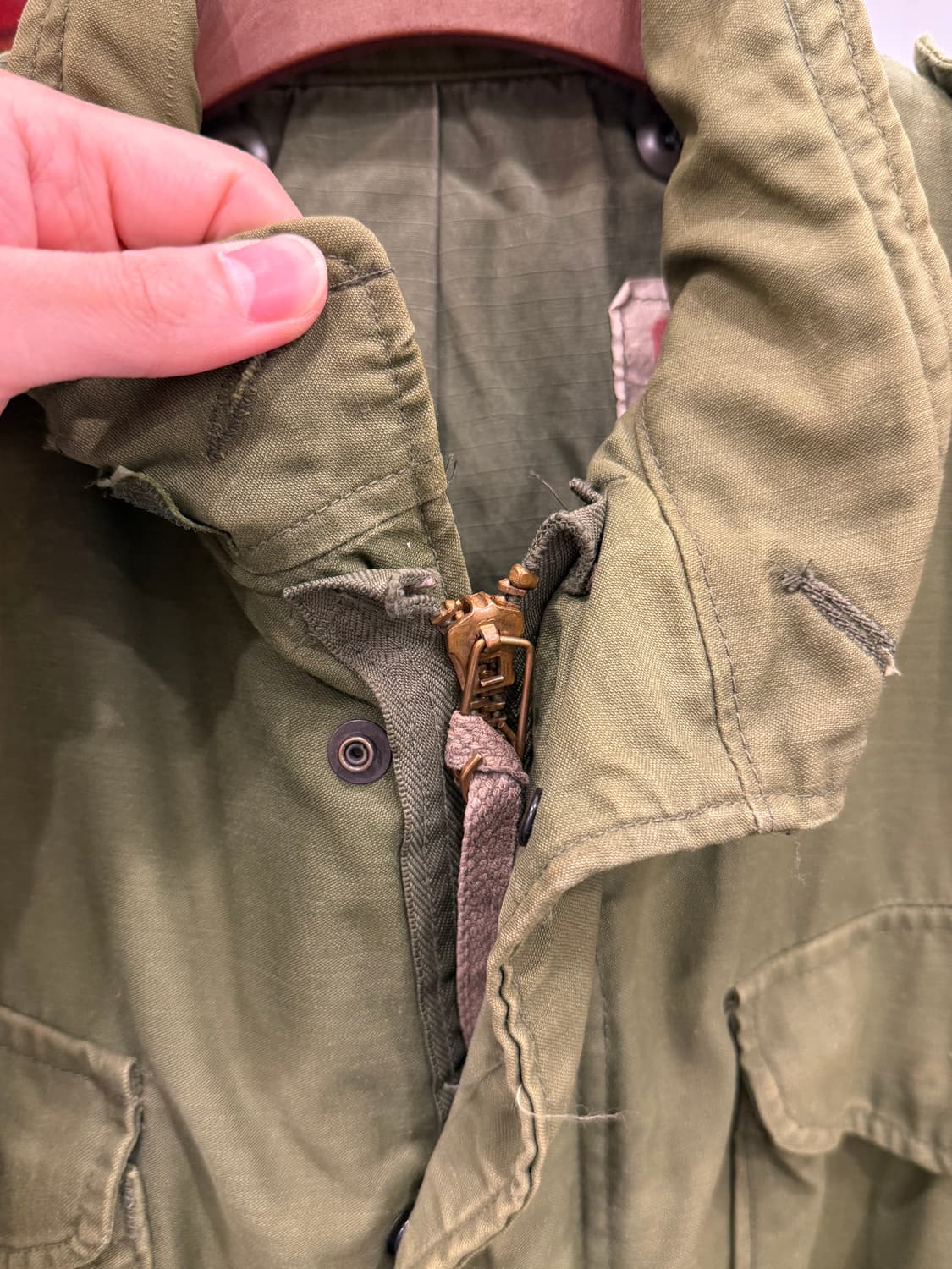 80s Military U.S.Army 미군 오리지날 M-65 필드 자켓 상품이미지3