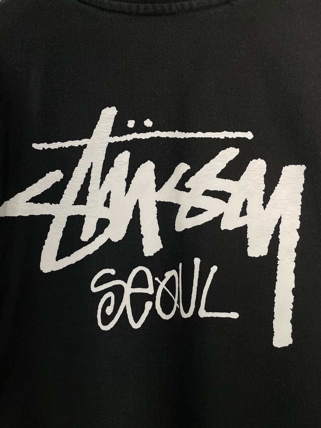 스투시 서울 크루넥 블랙 맨투맨 H2350 상품이미지6