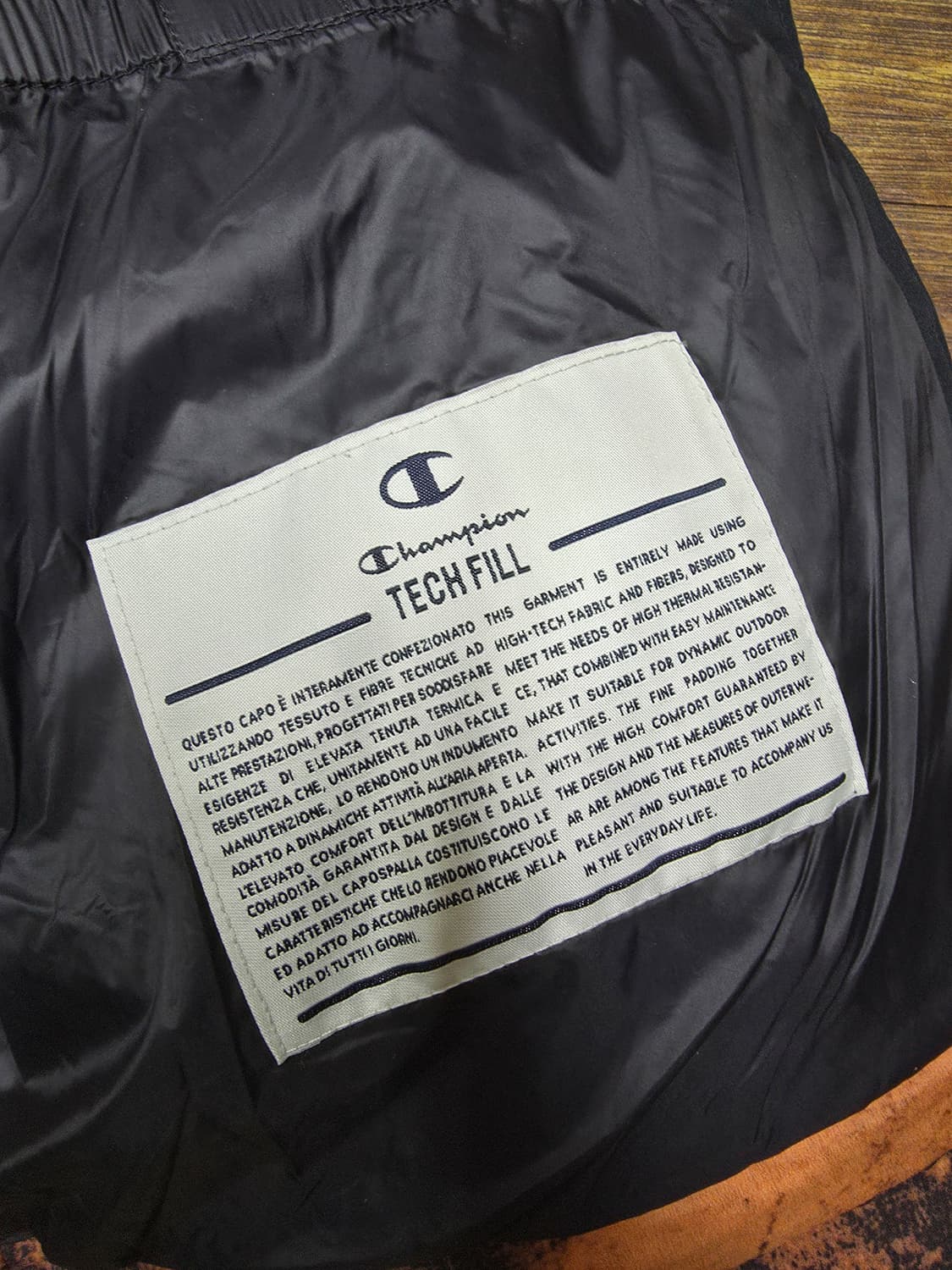 챔피온 오렌지 스몰로고 푸퍼자켓 상품이미지7