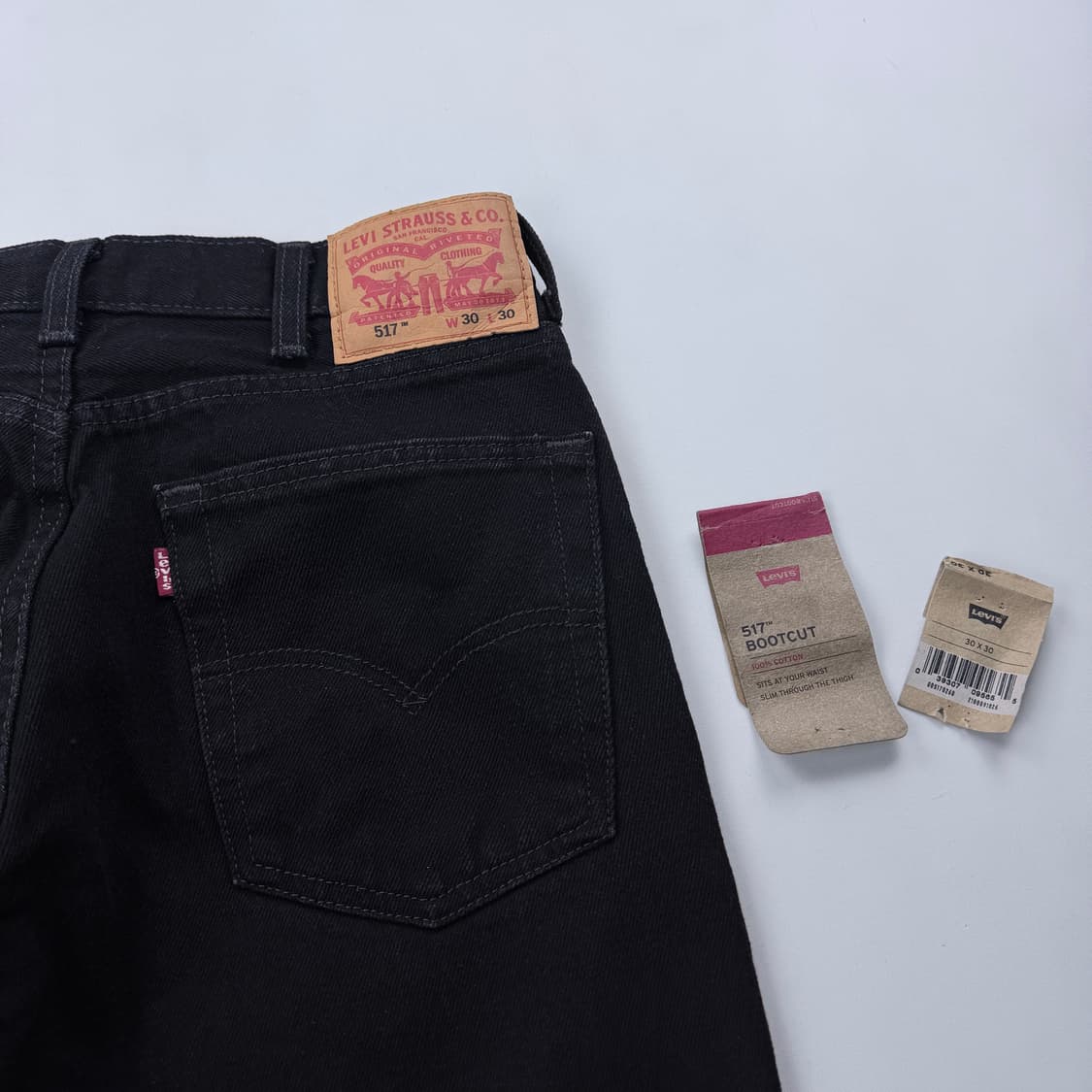 리바이스 517 블랙 부츠컷 데님 상품이미지4