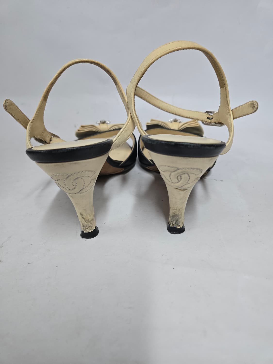 샤넬 리본 큐빅 샌들 36c 상품이미지4