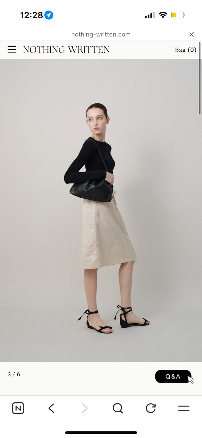 낫띵리튼 Nella strap large bag (Black) 넬라백 상품이미지2
