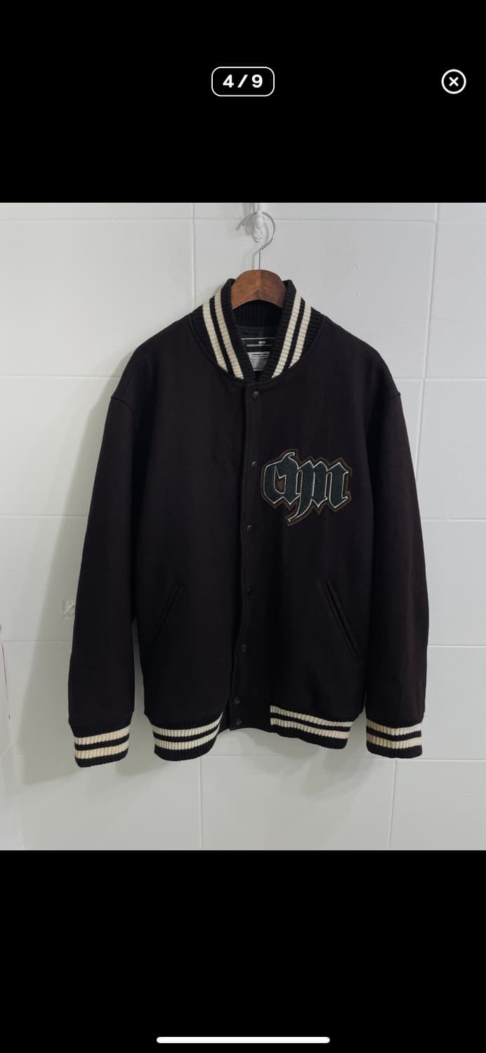 빈티지 딥브라운 바시티 자켓 상품이미지1