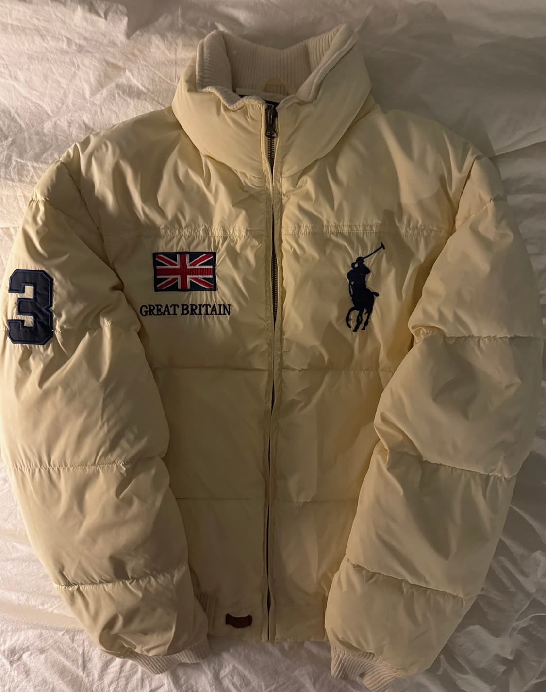 폴로 빅포니 브리튼 패딩 크림 상품이미지2