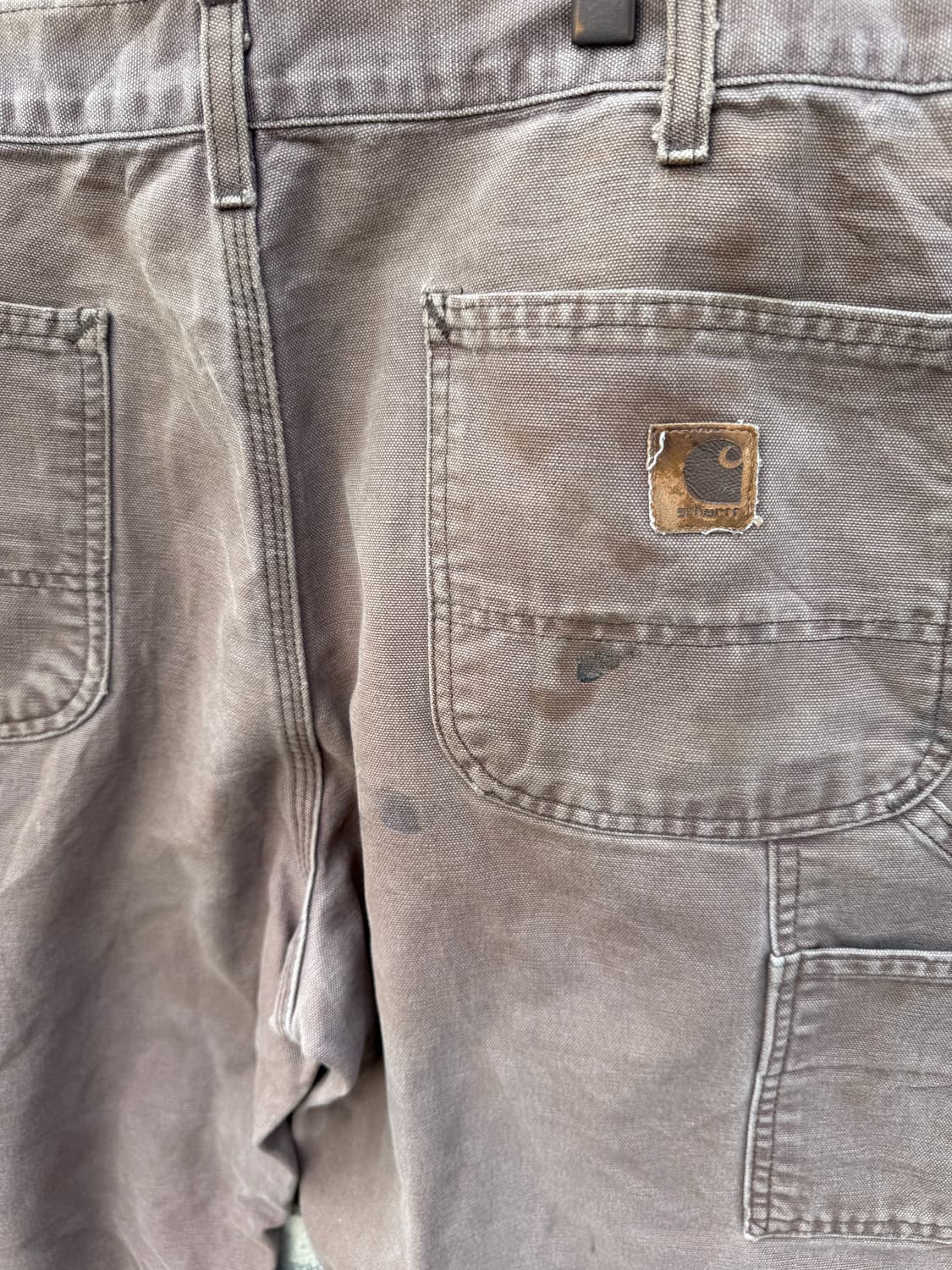 00s 칼하트 빈티지 b11 cht 페이딩 싱글니 워크 팬츠 상품이미지6
