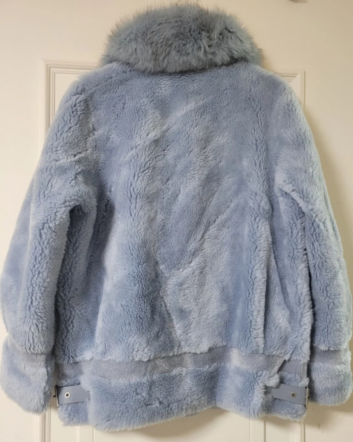 사가퍼스 양모자켓 하늘색상 상품이미지2