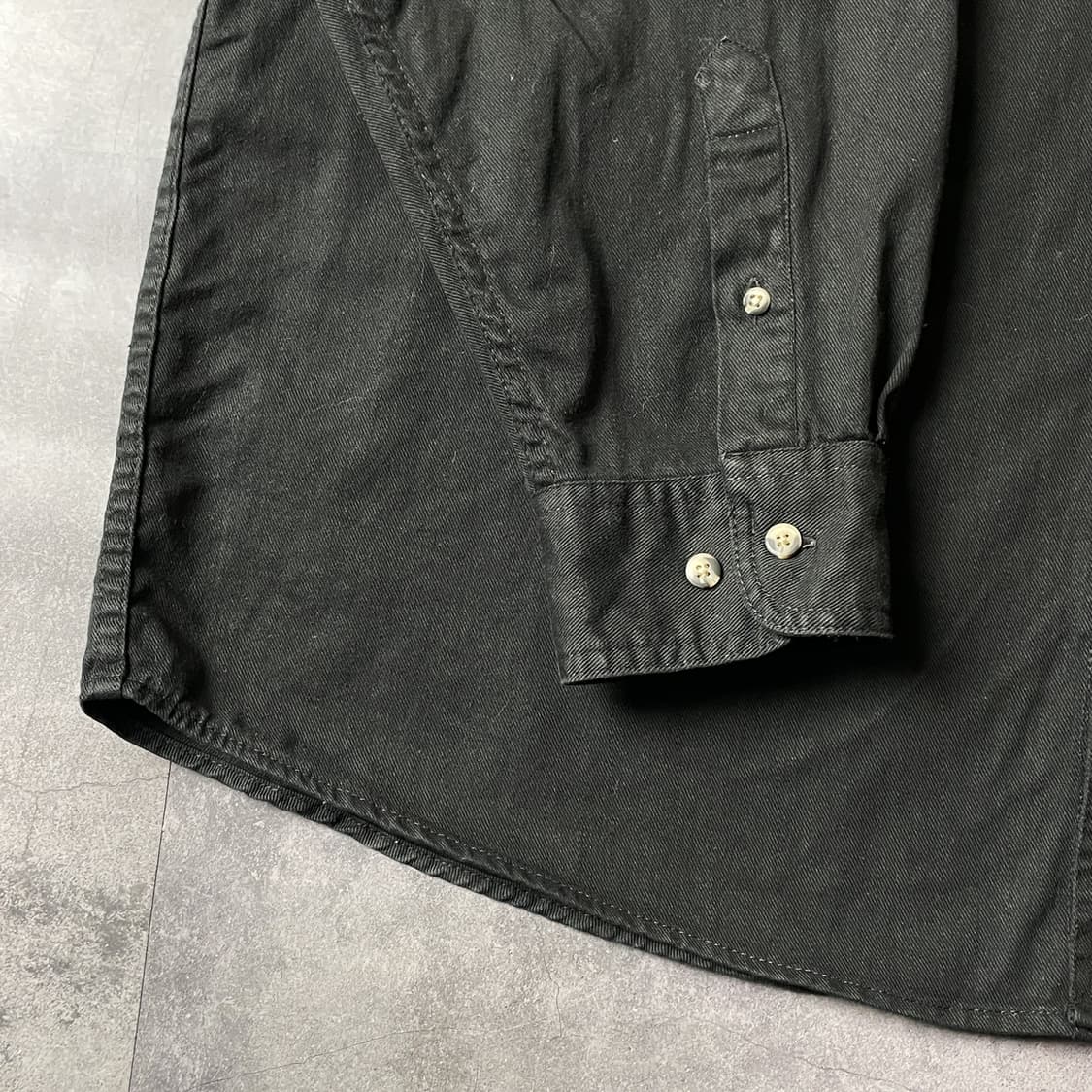 MOST WANTED 빈티지 블랙 코튼셔츠 상품이미지5