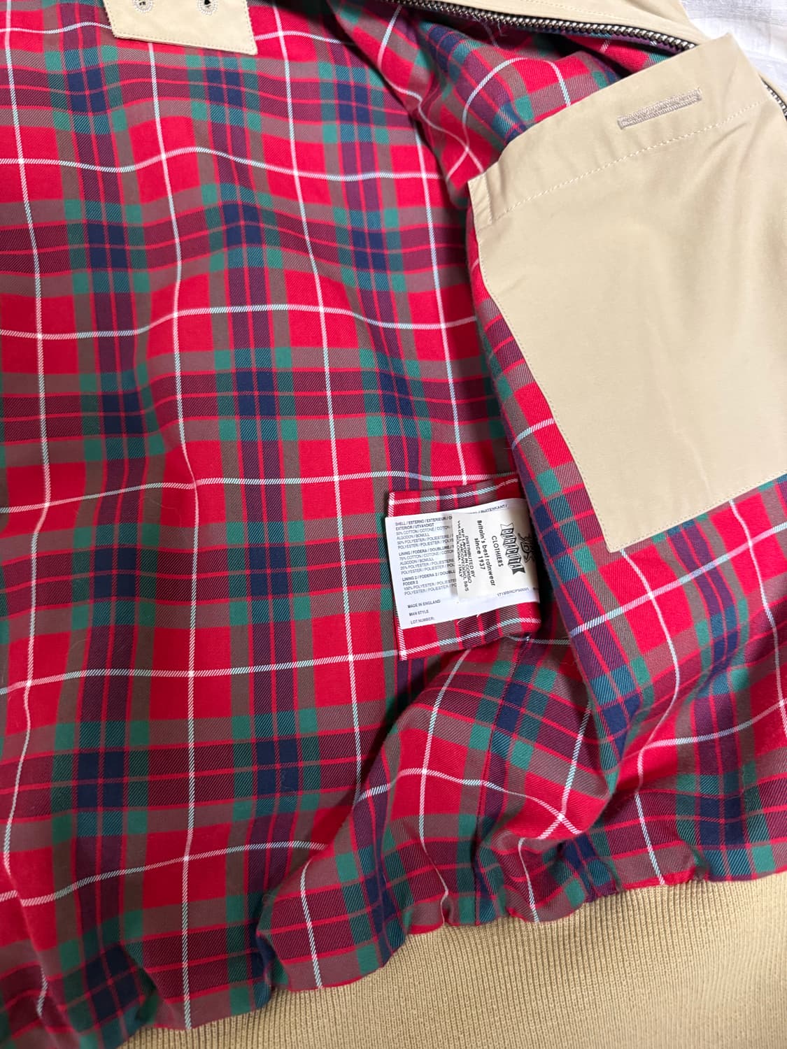 바라쿠타 G9 클래식 해링턴 자켓 상품이미지3