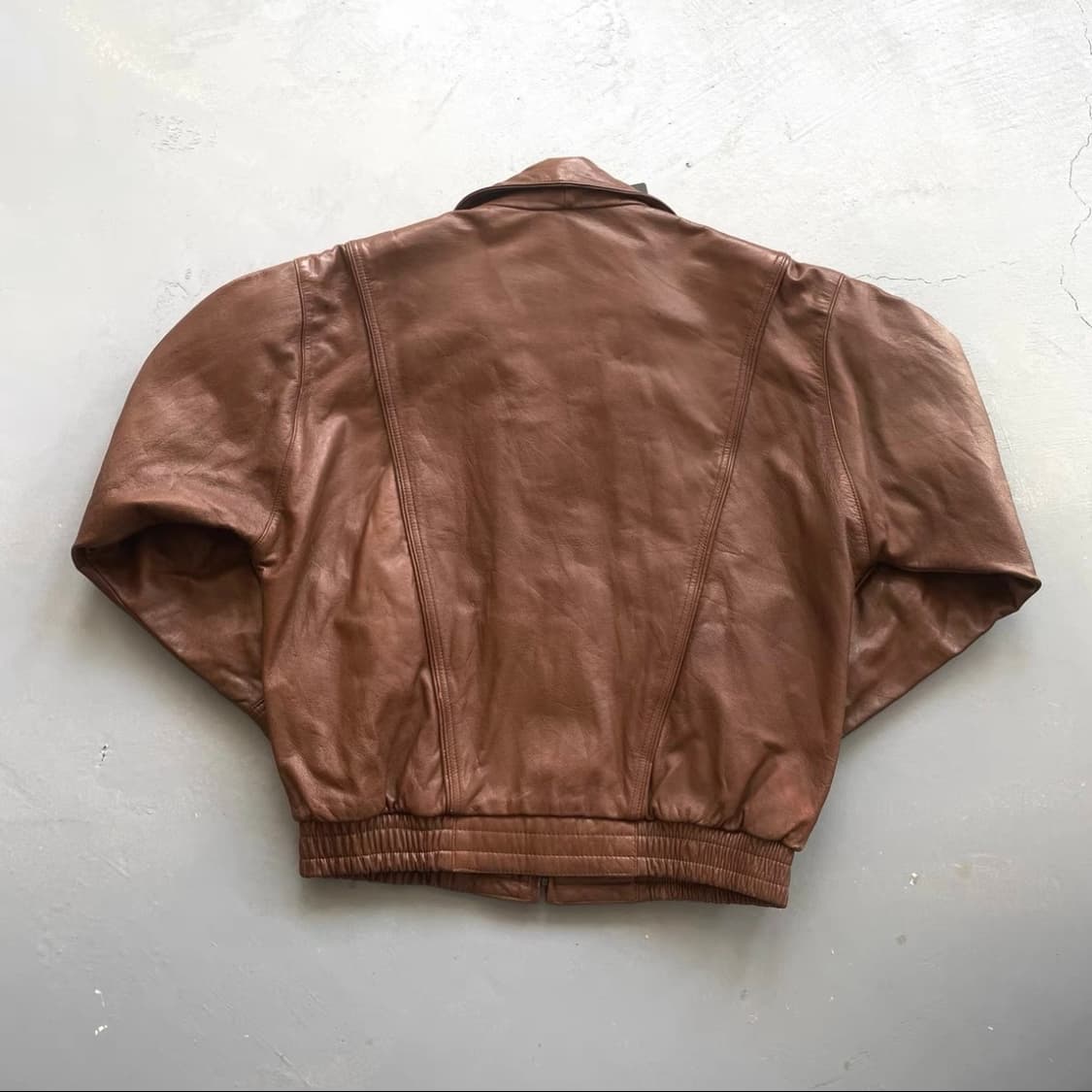 Vintage 리얼 카우하이드 레트로 레더 자켓 상품이미지3