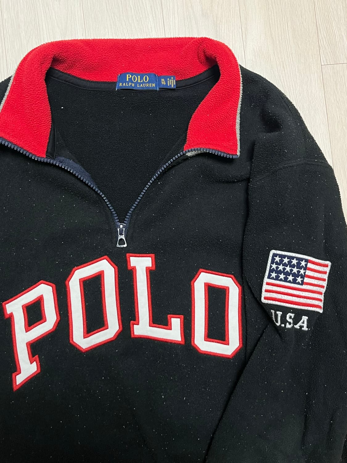 랄프 로렌 플리스 반집업 XL 상품이미지4