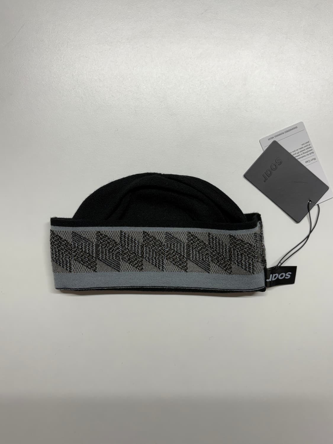 소어 러닝 자카드 패턴 메리노 실크 비니 상품이미지2