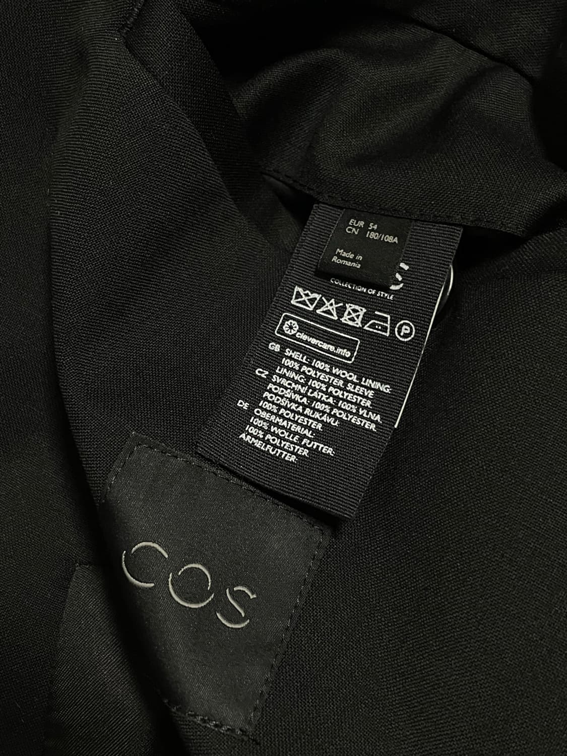 54(105) Cos 테일러드 울 블레이저 랩 블레이져 상품이미지4