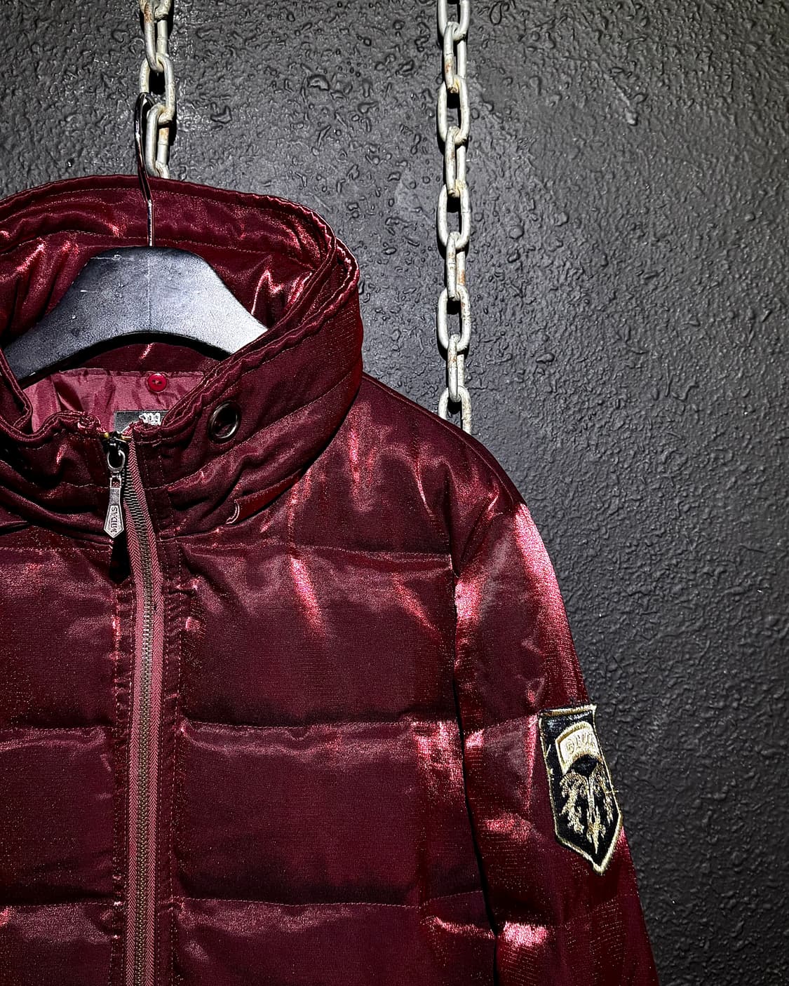 MIDAS - Metallic Burgundy Down Jacket 상품이미지3