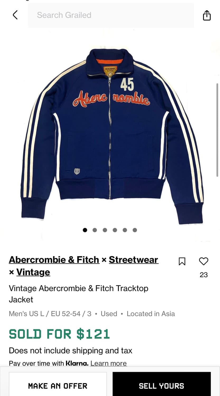 릴야티 착용 아베크롬비 저지 L 상품이미지4