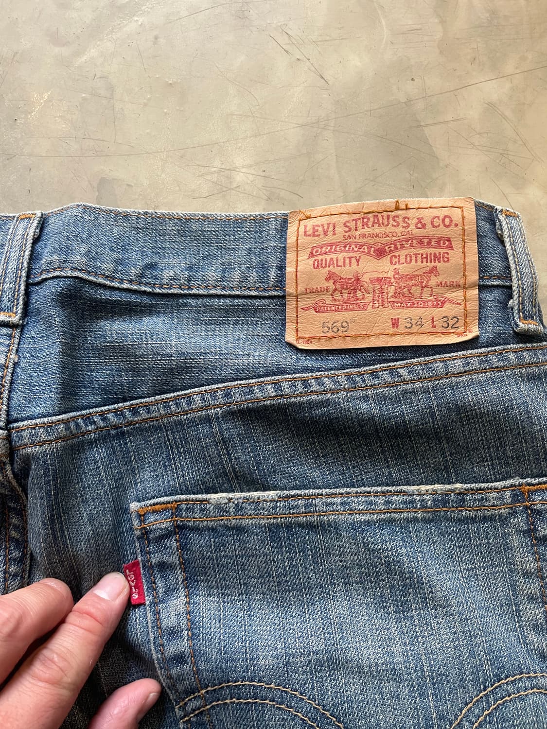 리바이스 569 34x32 (기장수선) 상품이미지6