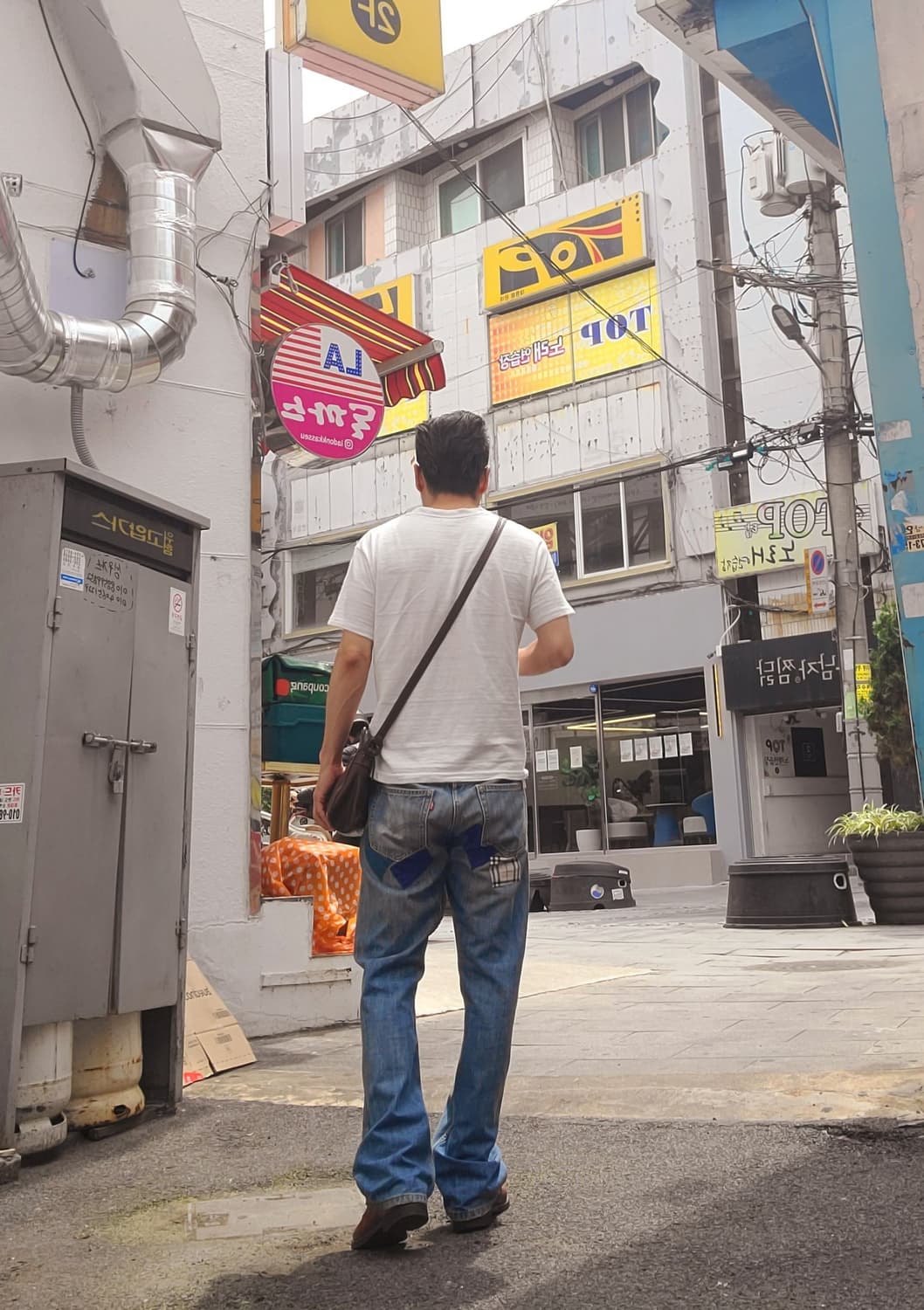 리바이스 527 부츠컷 패치워크 데님 팬츠 상품이미지2