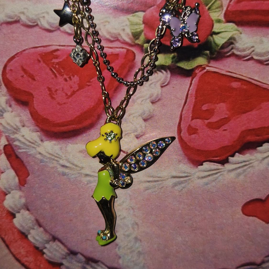 안나수이 x 디즈니 팅커벨 목걸이&귀걸이 세트 상품이미지9