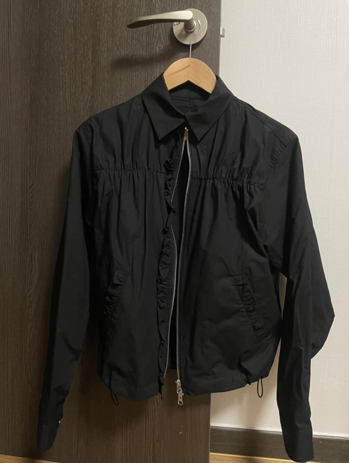 인앤양하모니 frill blouson (black) 상품이미지8