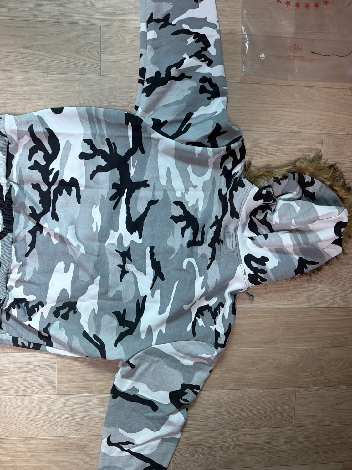 Afb x F.M.C.D 카모 퍼 후드집업 상품이미지2