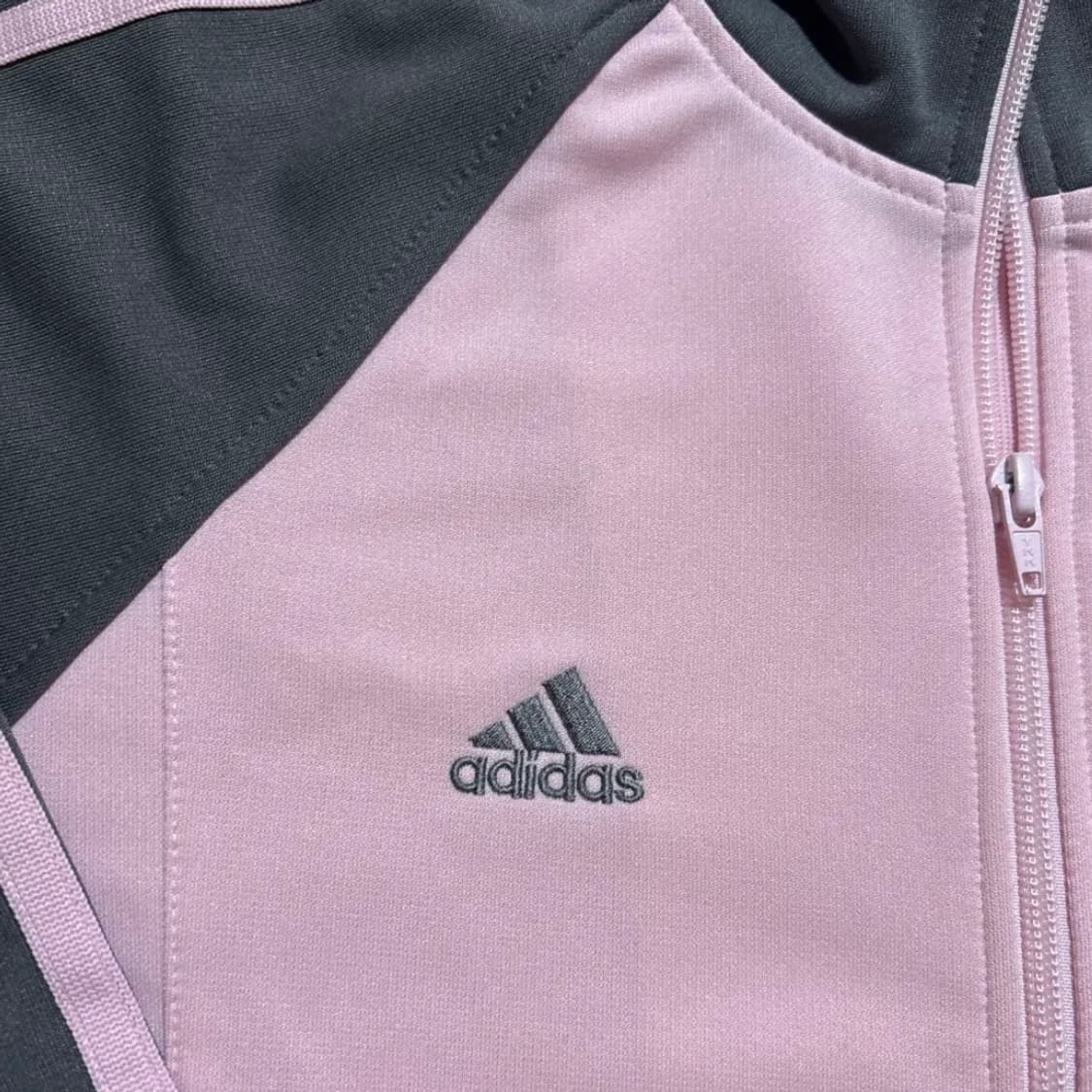 아디다스 핑크그레이 딸기우유 핑그 레어 빈티지 대장 갸루 트랙 져지 자켓 상품이미지2