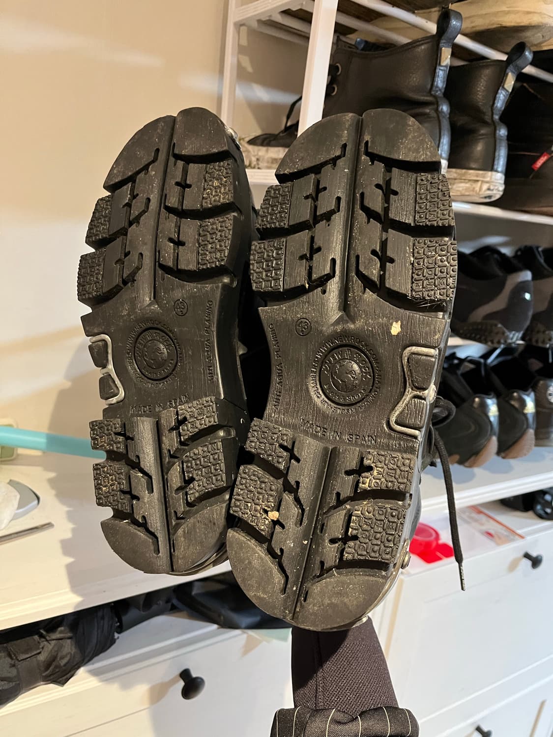 뉴락 스파이크 플랫폼 레더 부츠 43 상품이미지4