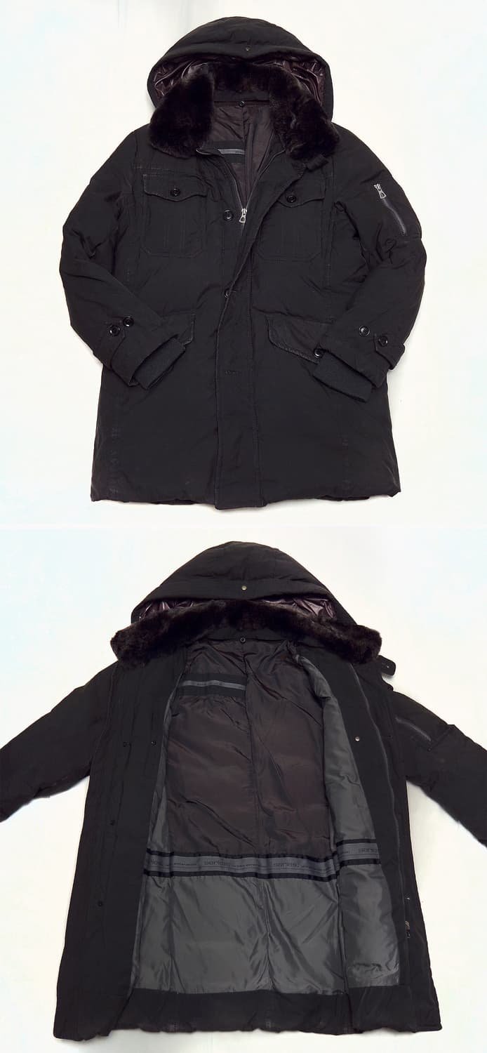 시리즈 (series) 맥켄지 모피카라 구스다운 야상패딩 자켓 (100) 상품이미지2