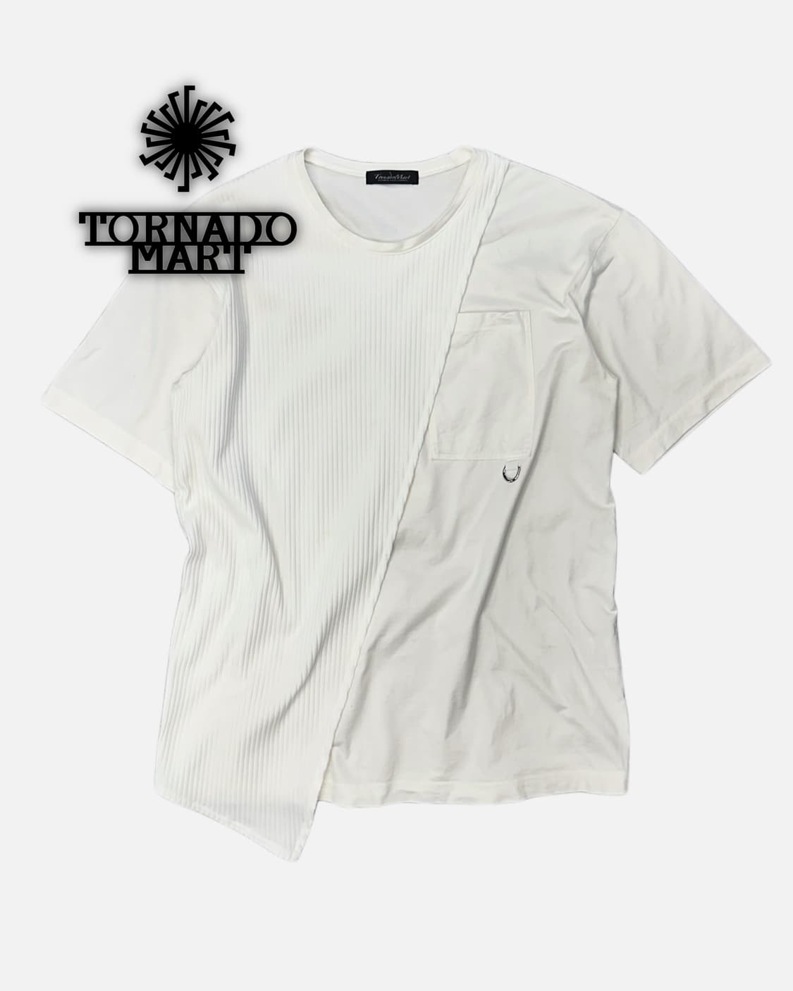 wrap ribbed layer pocket t-shirt 상품이미지1