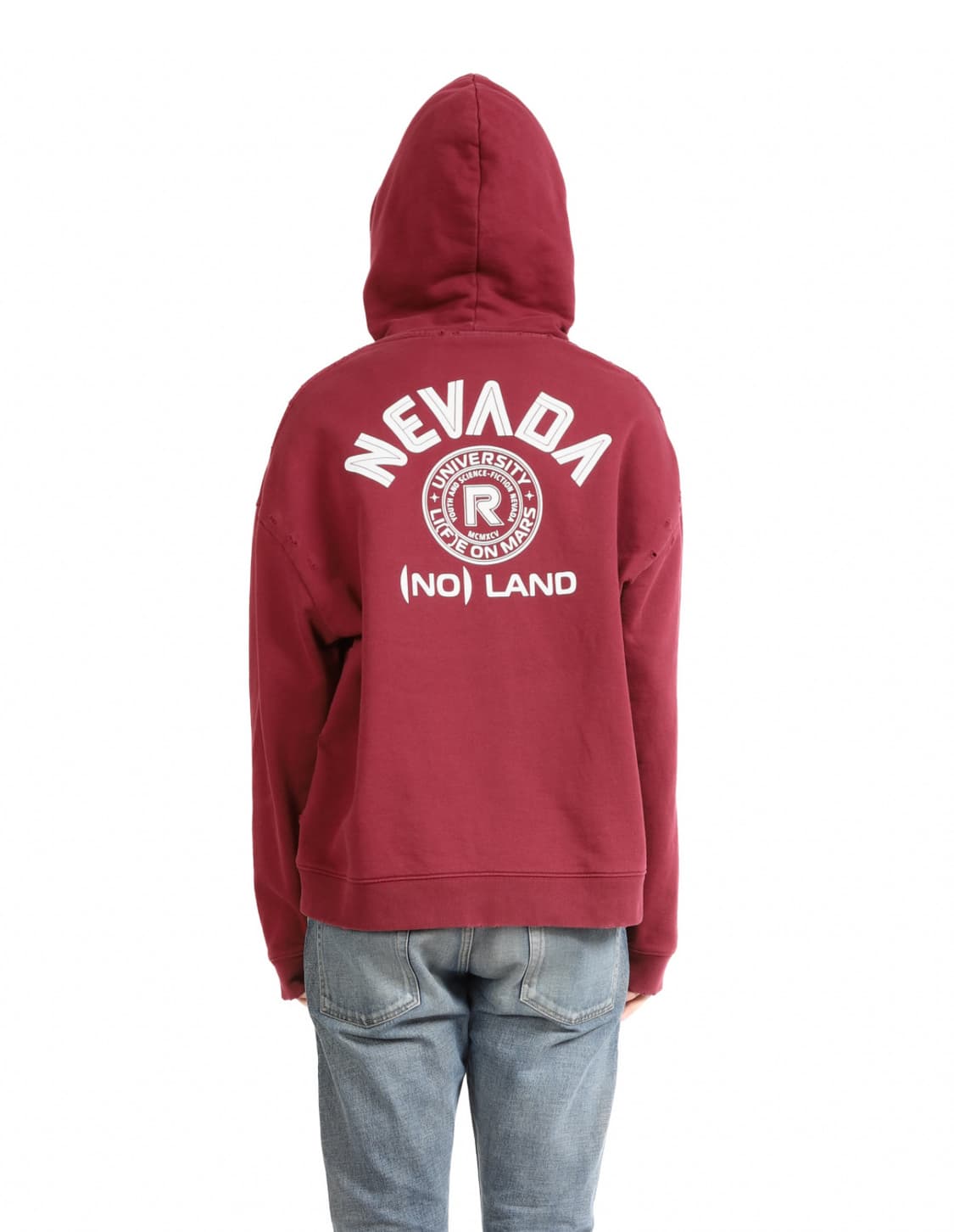 라프시몬스 AW20 네바다 후드티 버건디 상품이미지2