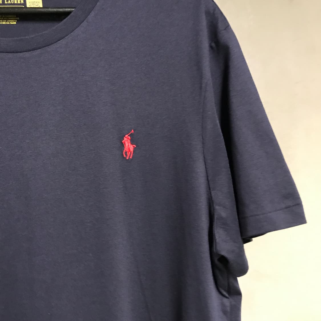 폴로 랄프로렌 QR 반팔 티셔츠 네이비 XL 상품이미지4