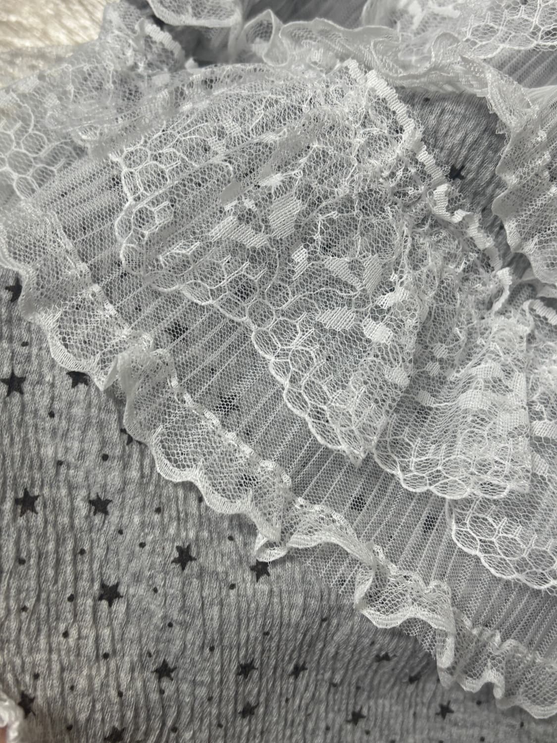 빈티지 별 도트 레이스 캉캉 치마 상품이미지2