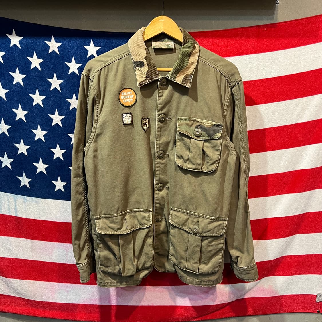 빈티지 패치워크 셔츠 상품이미지1