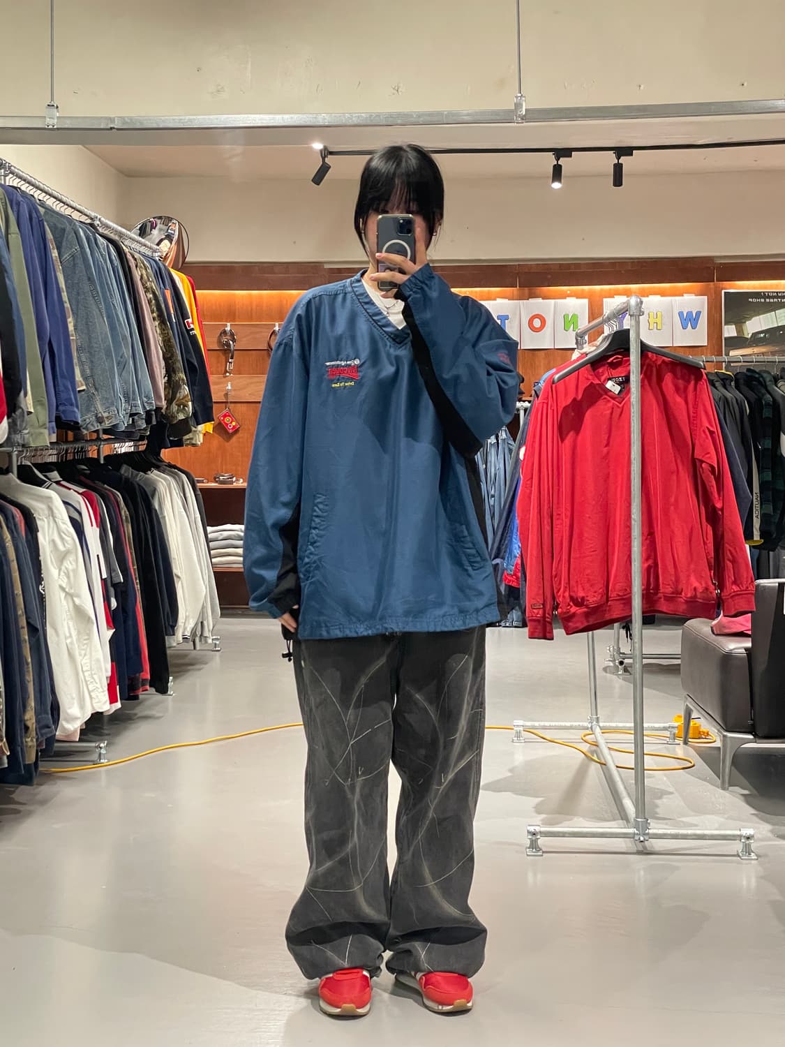 빈티지 바람막이 웜업 상품이미지2