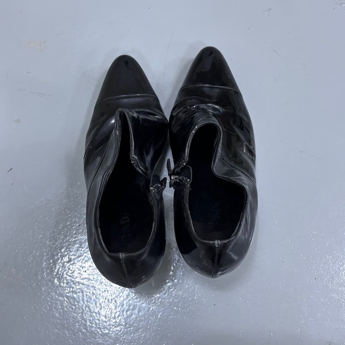 36 빈티지 에나멜 앵클 부츠 0316E 상품이미지1