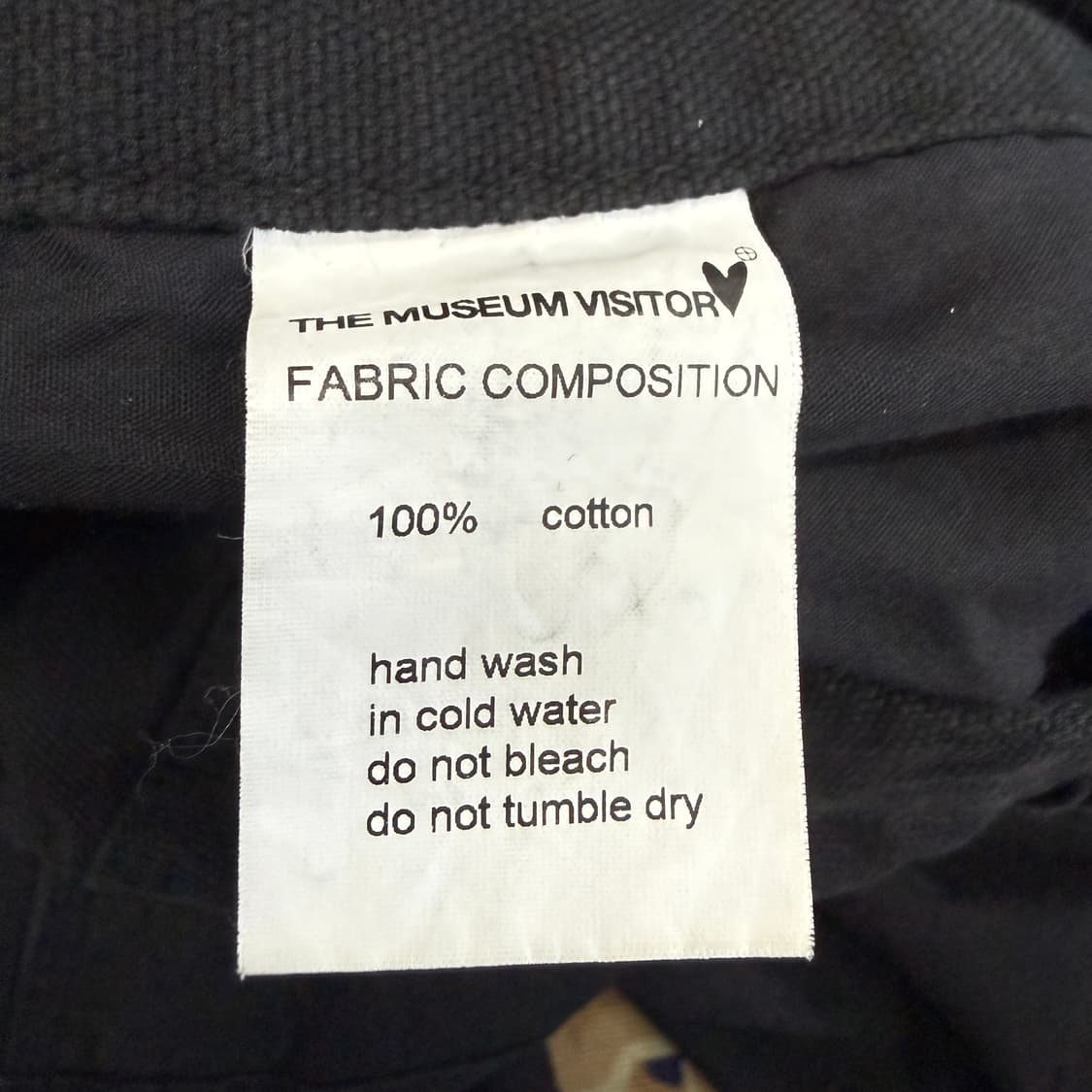 (M)더 뮤지엄 비지터 더블니 코튼 반바지(블랙) 상품이미지3